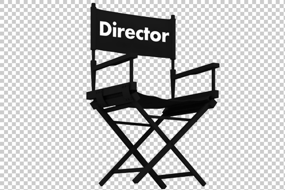 Director Chair - 3D Render PNG