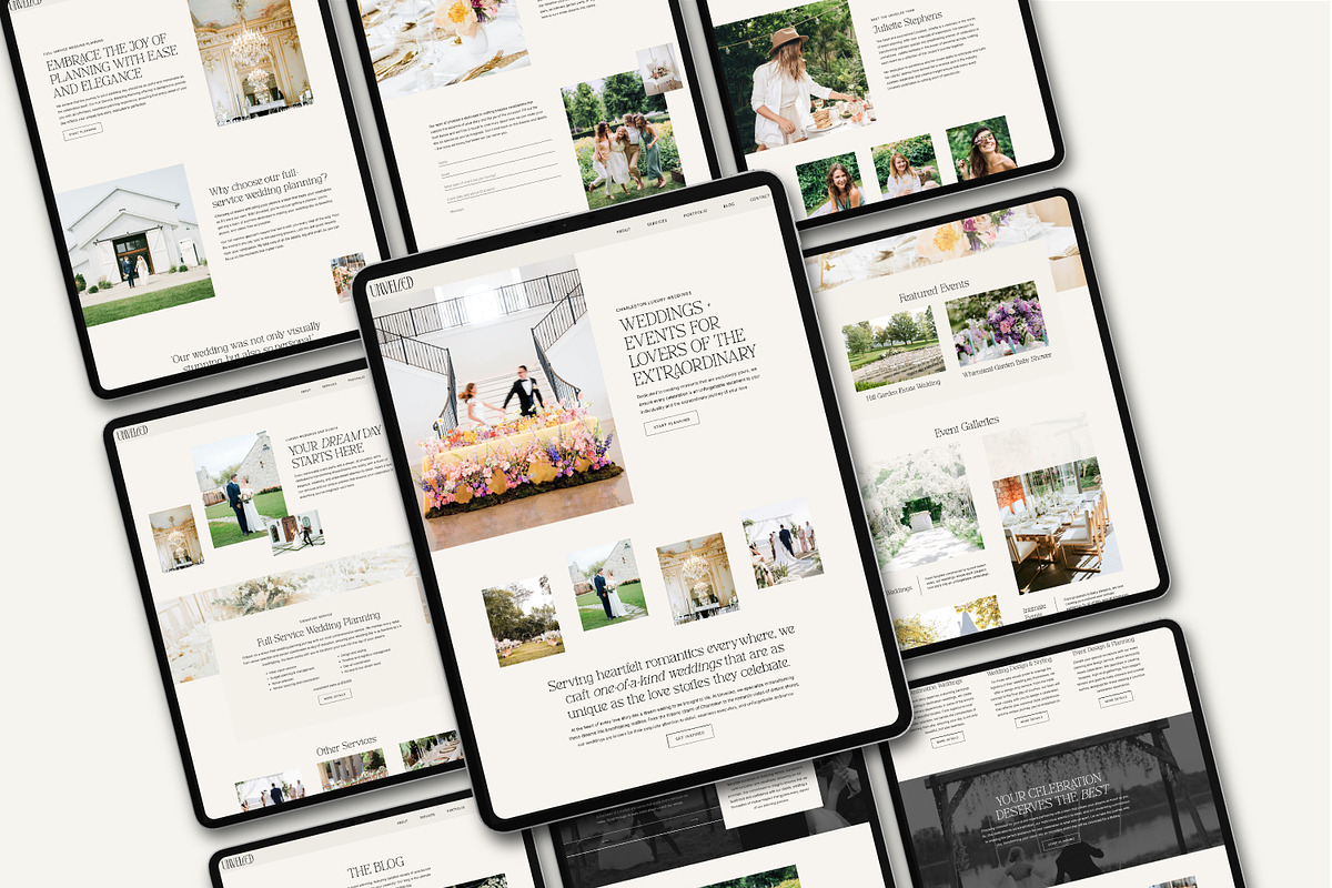 Showit Template for Wedding Planners, a Websites & App Template by Lennox Creative Co. (Photo 2 of 5)