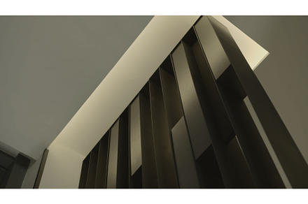 Bottom view of an unusual interior, an Architecture Photo by Media Whale Stock