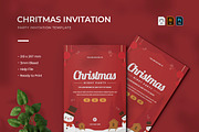 Christmas - Party Invitation, a Print Template by VUNIRA (Thumbnail 1 of 2)