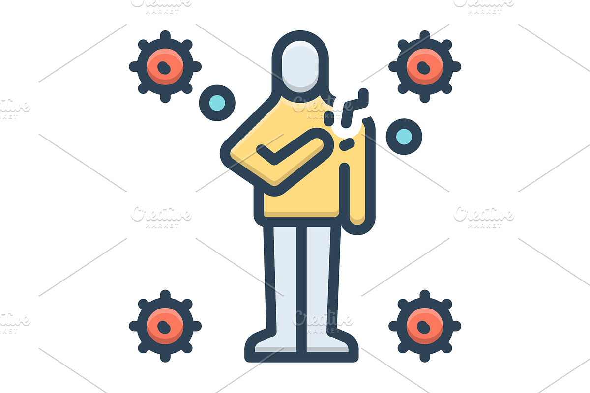 Attack virus color icon, a Duotone Icon by Creative priyanka