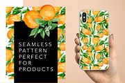 Juicy Watercolor Orange Collection, an Illustration by One and Only Paper (Thumbnail 8 of 8)