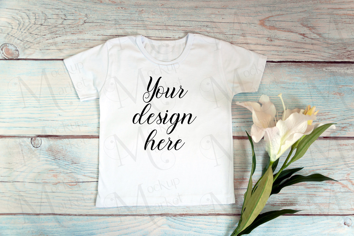 18 Kids White t-shirt Mockup bundle., a Print Template by MockupMarket (Photo 13 of 19)