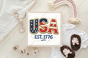 Latch Hook USA Png Patriotic America, an Illustration by CraftArtStudio (Thumbnail 4 of 4)