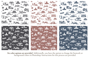 Washington DC Seamless Pattern Set, a Pattern Graphic by Hughes Studio (Thumbnail 2 of 9)