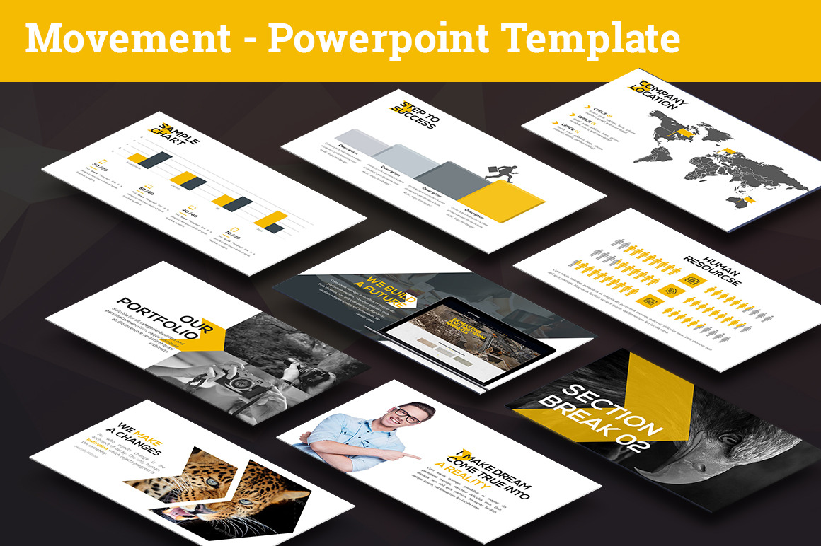Movement - Swiss Powerpoint Template, a Presentation Template by ...