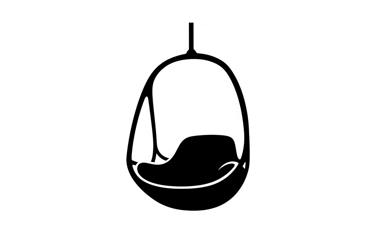 Hanging Egg Chair Silhouette Bundle, an Illustration by Designer_Momina (Photo 14 of 51)