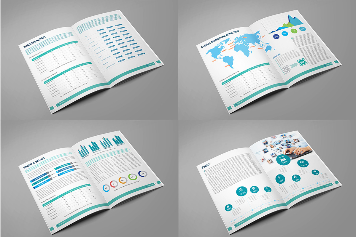 Clean Corporate Annual Report_V8, a Brochure Template by Layout Design (Photo 4 of 6)