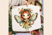 Fairyland Watercolor Clipart, Cute F, a Person Illustration by RobertsArt (Thumbnail 6 of 7)