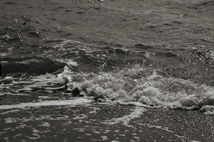 Black and white shot of the sea, a Wallpaper Photo by BUTKO Magazine