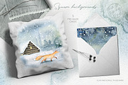 Magic Winter Watercolors, a Decorative Illustration by Eva Katerina (Thumbnail 4 of 9)