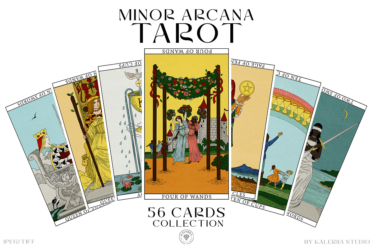 Tarot Sun & Moon Minor Arcana Set, an Object Illustration by Kaleriia (Photo 1 of 6)
