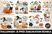 Halloween PNG Sublimation Bundle, a Seasonal Illustration by Designworld (Thumbnail 1 of 9)