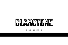 Blanctone Sans Serif Display