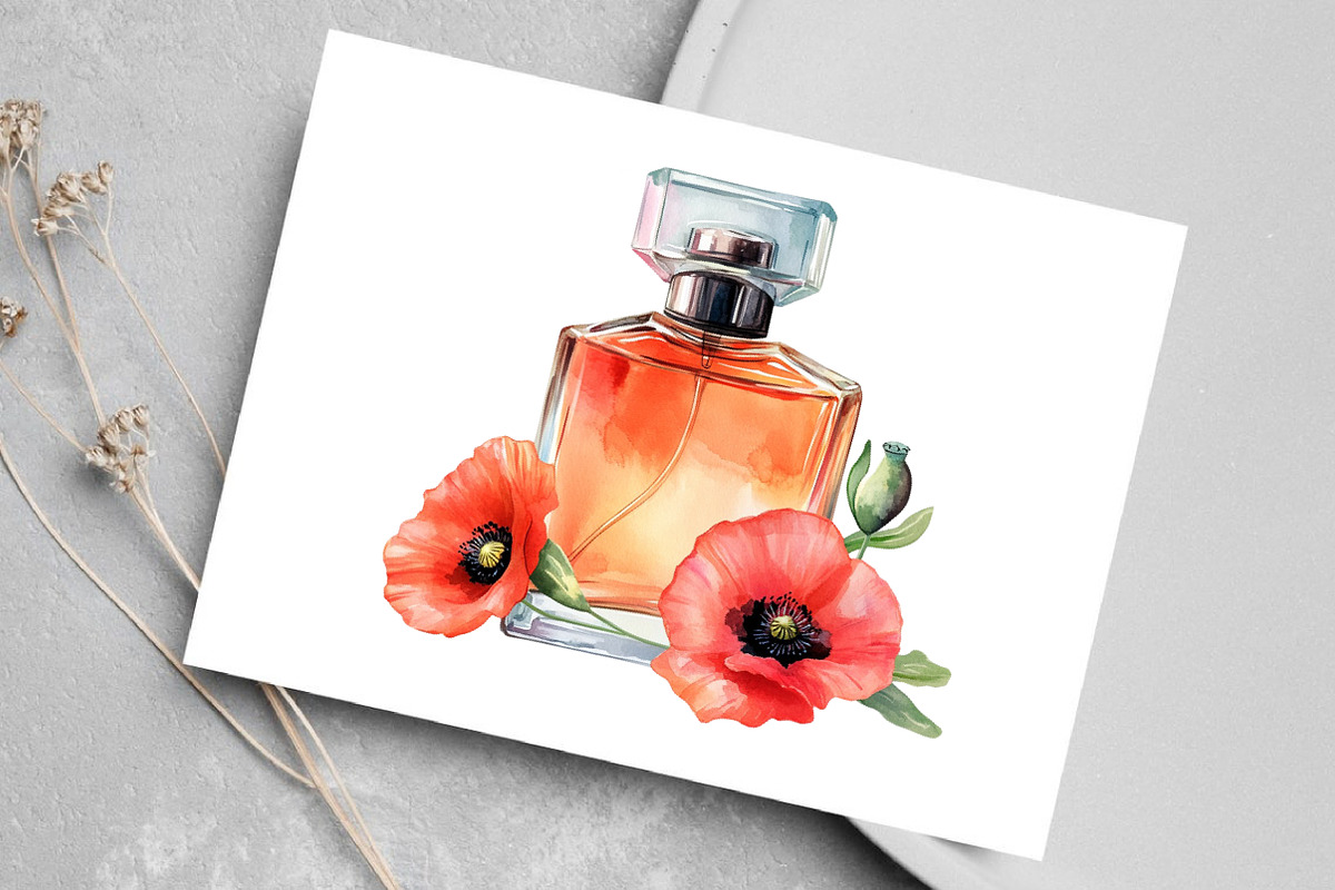 Perfume Scents with flowers Clipart, an Illustration by Canvas Craft (Photo 5 of 8)