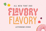 Flavory - Fun Font Duo, a Font by Letterhend Studio (Thumbnail 1 of 9)