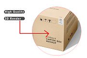 Carton Box Mockup Premium PSD Bundle, a Packaging Mockup by pixelmock (Thumbnail 6 of 18)