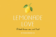 Lemonade Love, a Sans Serif Font by Muse Design Co. (Thumbnail 1 of 6)