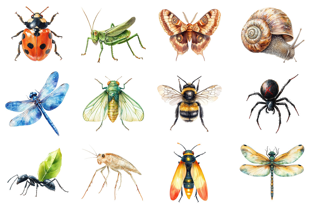 Insects Clipart Bundle, an Illustration by Daily.Designs (Photo 3 of 3)