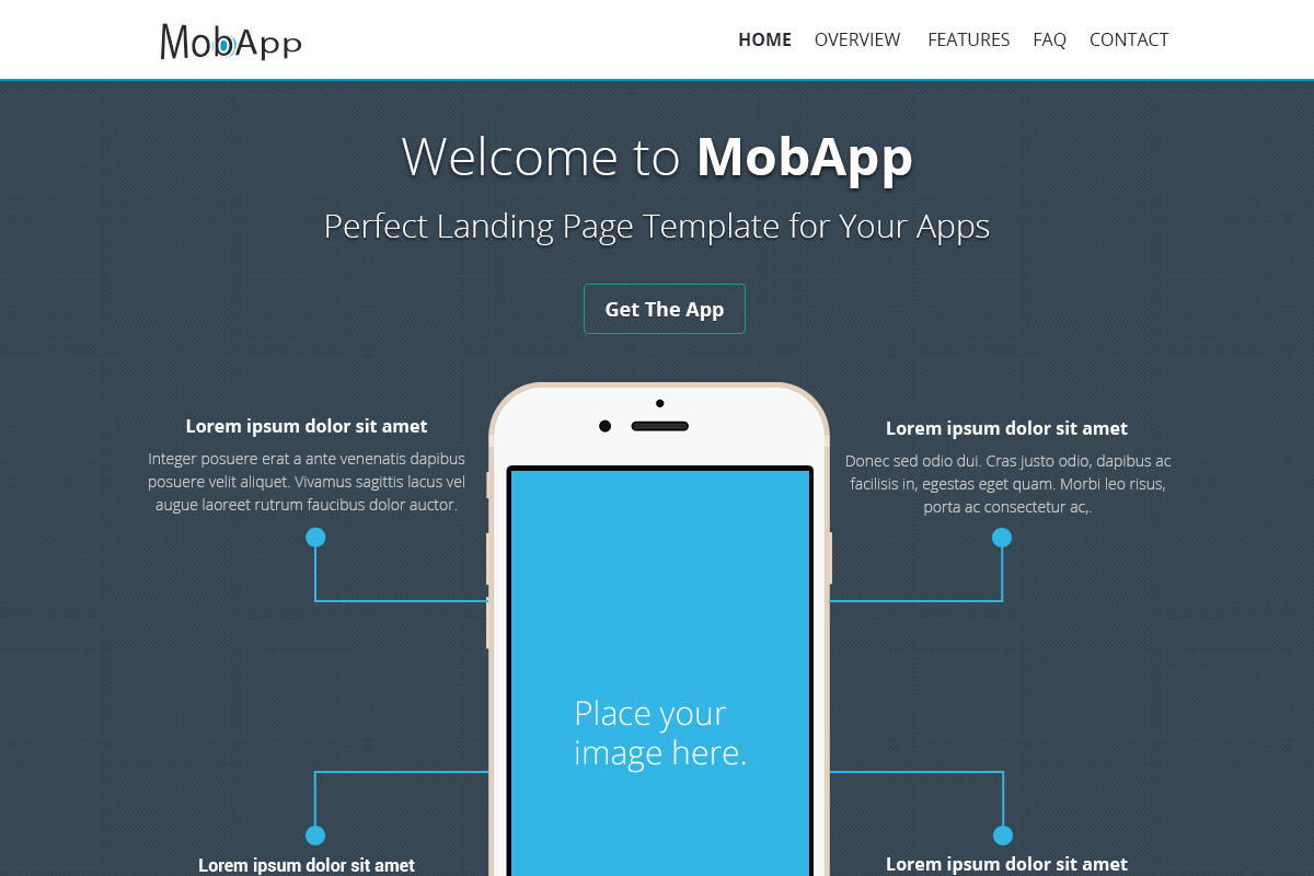 MobApp - Creative OnePage Template, an App Template by DesignMarket