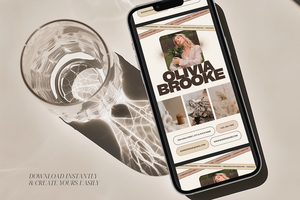 Neutral Digital Business Card, a Marketing Template by Creatif Foundry (Photo 5 of 6)