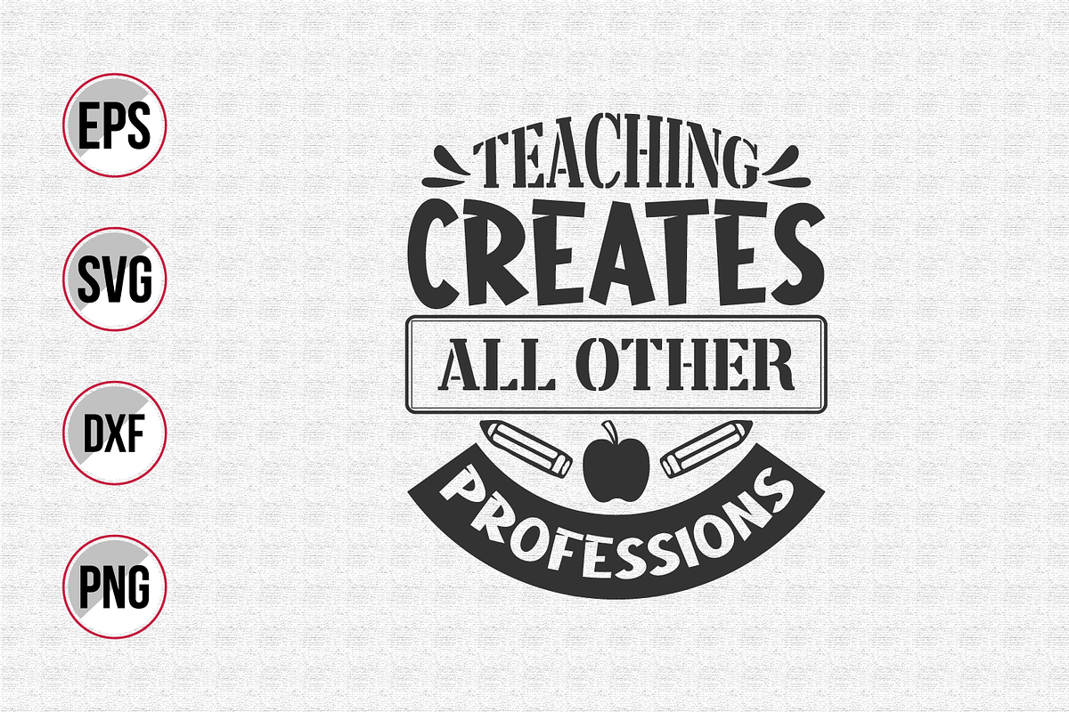 Teacher typographic svg bundle., a Graphic by Uniquesvg99 (Photo 14 of 21)