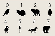Animals Silhouette Dingbats Font, a Symbol Font by Minimalartstudio (Thumbnail 7 of 8)