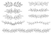 Hand drawn elegant dividers, an Object Graphic by Tiger and Flower (Thumbnail 6 of 16)