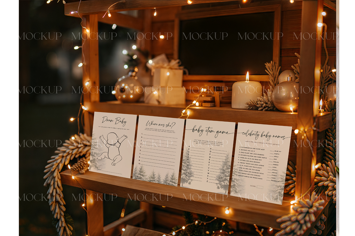 Warm Holiday Invitation Mockup, a Product Mockup by MockupWizard (Photo 2 of 3)