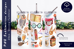 Magic school watercolor tumbler wrap