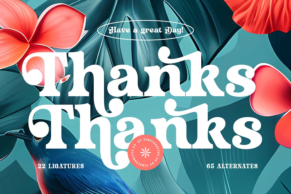 Husty Birds Modern Retro Serif, a Serif Font by timelesstype.co (Photo 20 of 20)