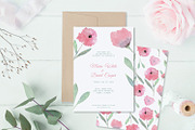 Floral Watercolor Wedding Invitation, an Invitation Template by Love Design (Thumbnail 4 of 7)