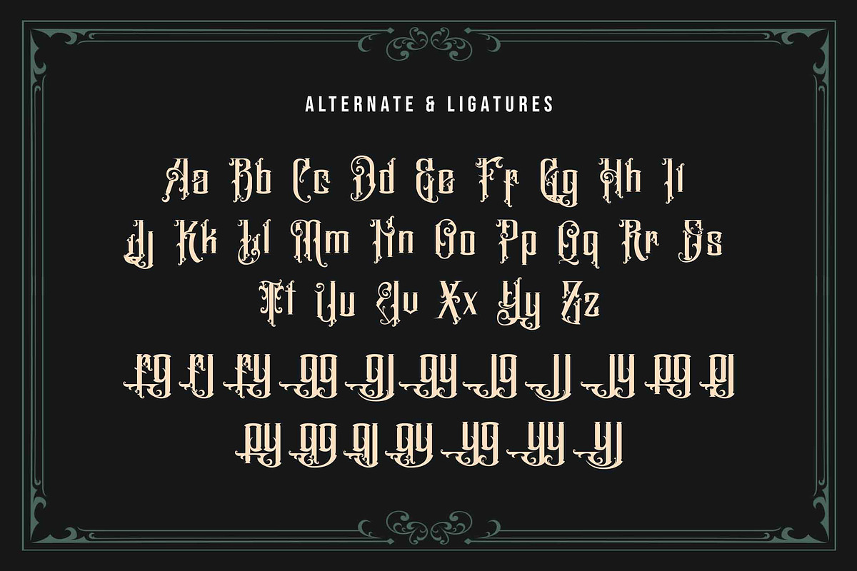 Godfrey - Classic Blackletter, a Blackletter Font by Brightone (Photo 5 of 9)