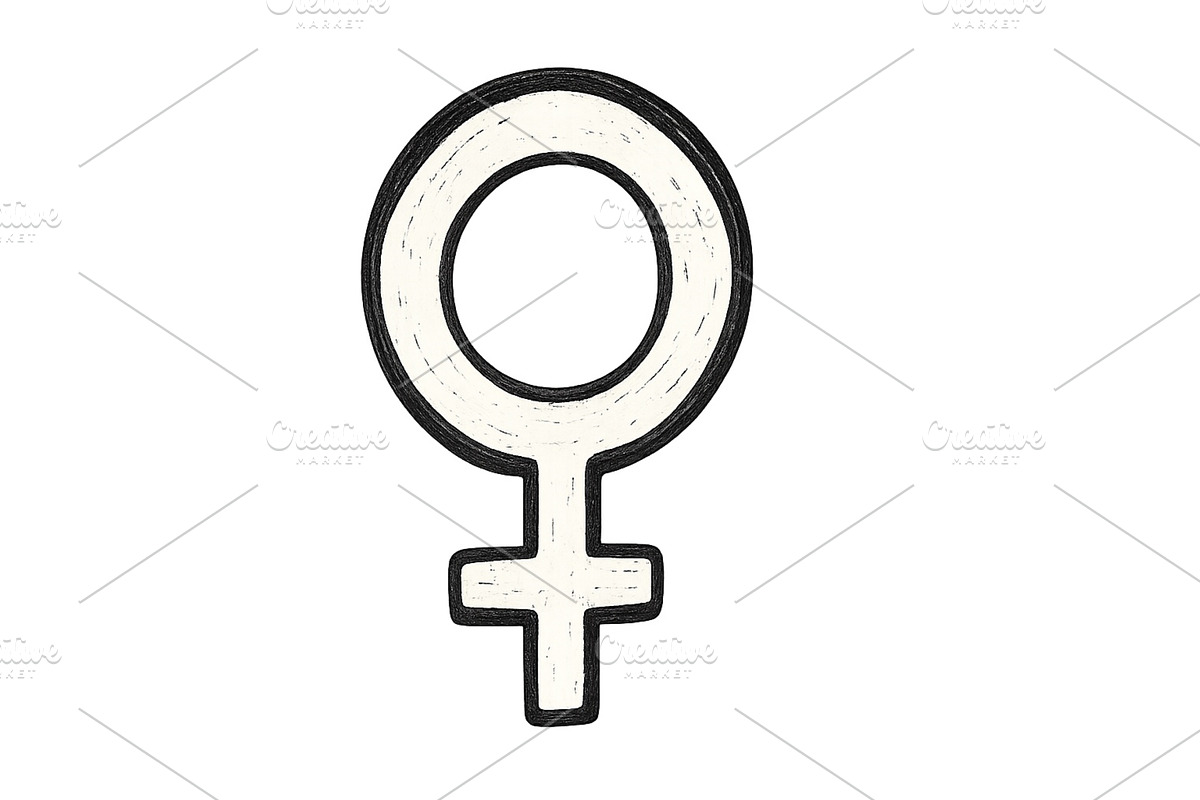 Symbol of femininity representing, an Object Illustration by ZinetroN