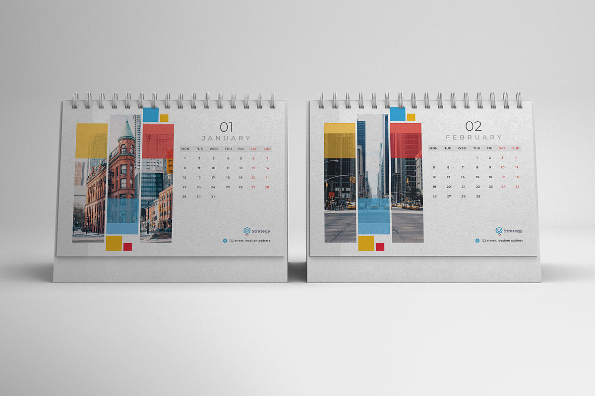Desk Calendar 2024, a Print Template by Uiparvin (Photo 2 of 2)