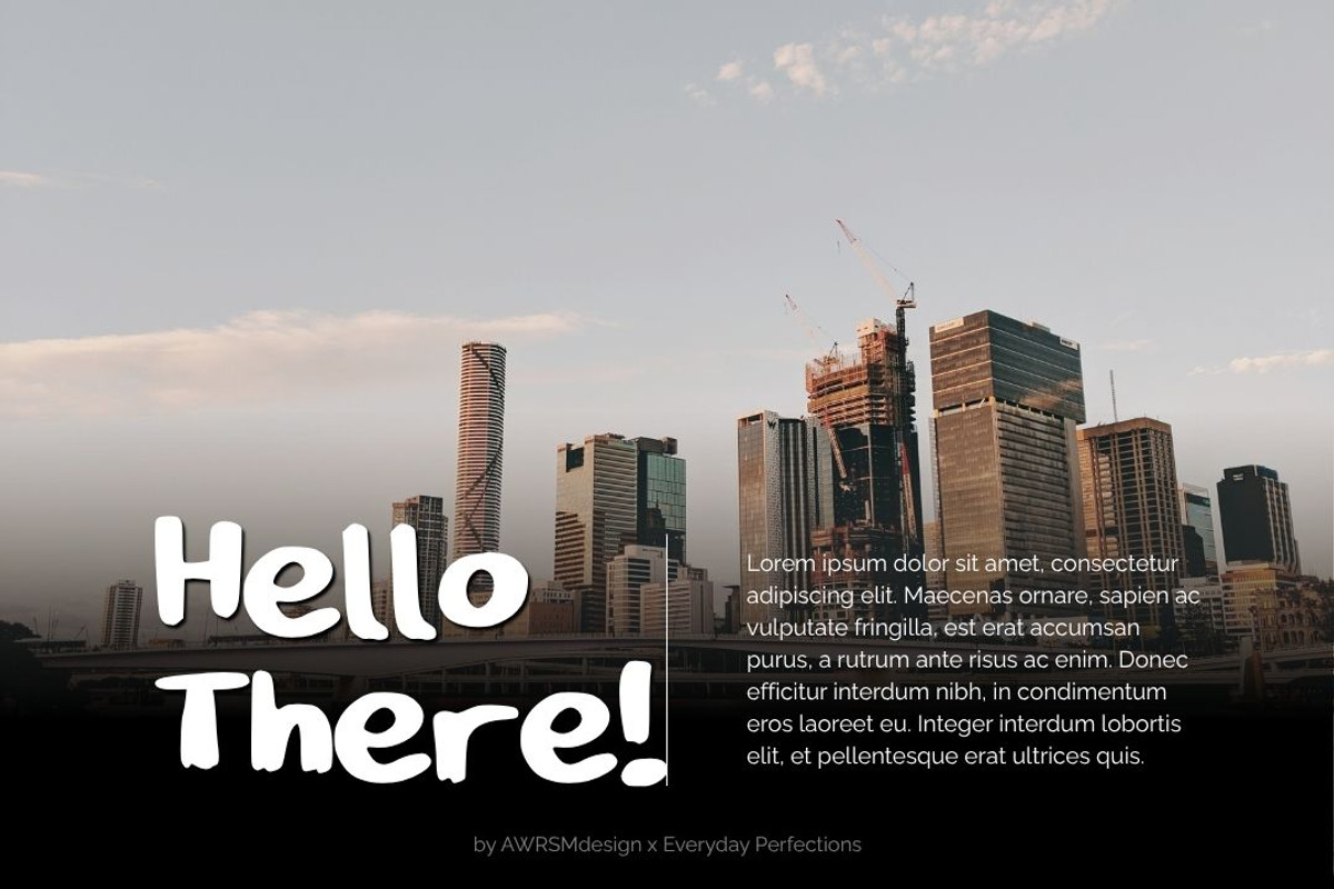 Tavreno | Bold Handwriting Font, a Handwritten Font by Everyday Perfection (Photo 3 of 5)