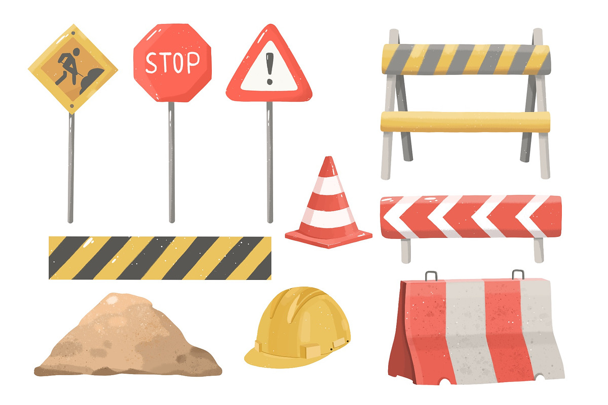 Construction Trucks Clipart, a Transportation Illustration by ArtGiftsStudio (Photo 4 of 7)