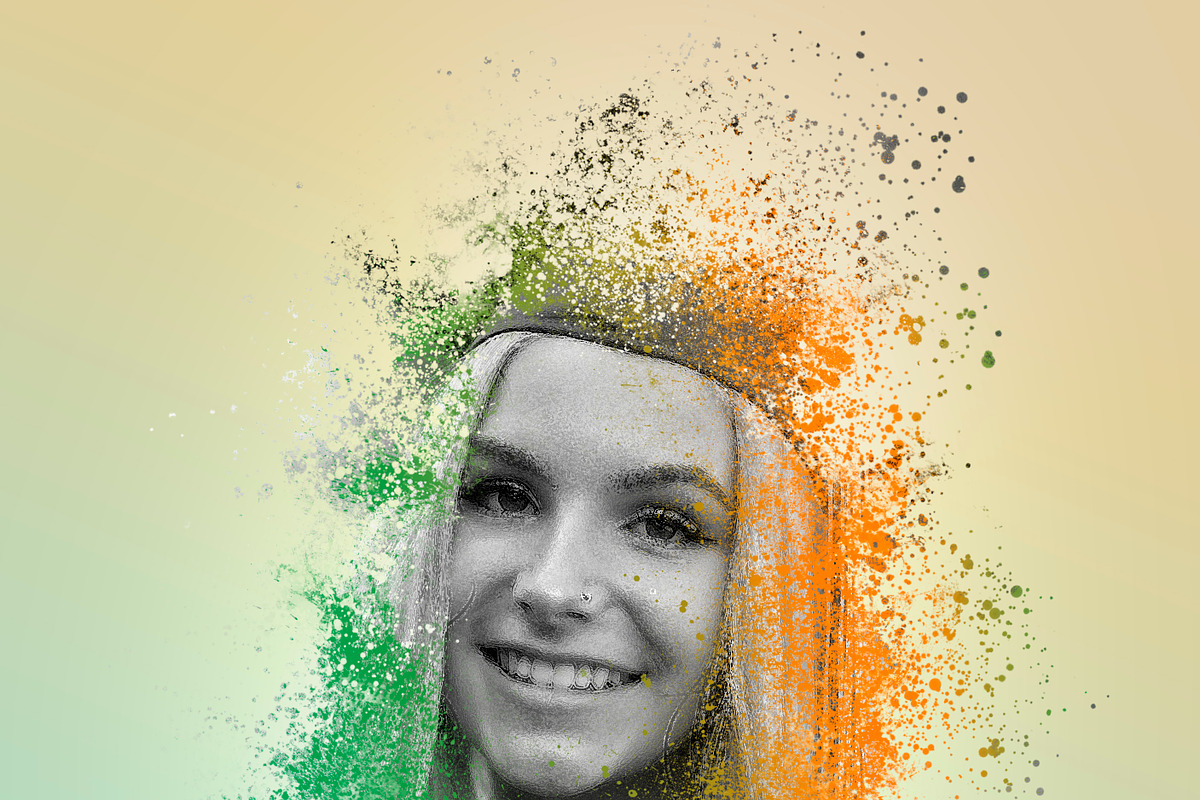 Colored Splash Photoshop Action, an Action Add-On by Grishka89 (Photo 5 of 8)