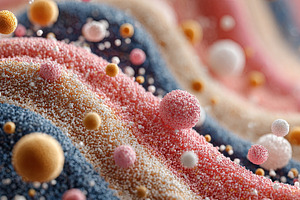 Abstract Colorful Spheres Pattern, an Abstract Photo by Ales Munt