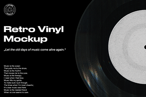 Retro Vinyl Mockup