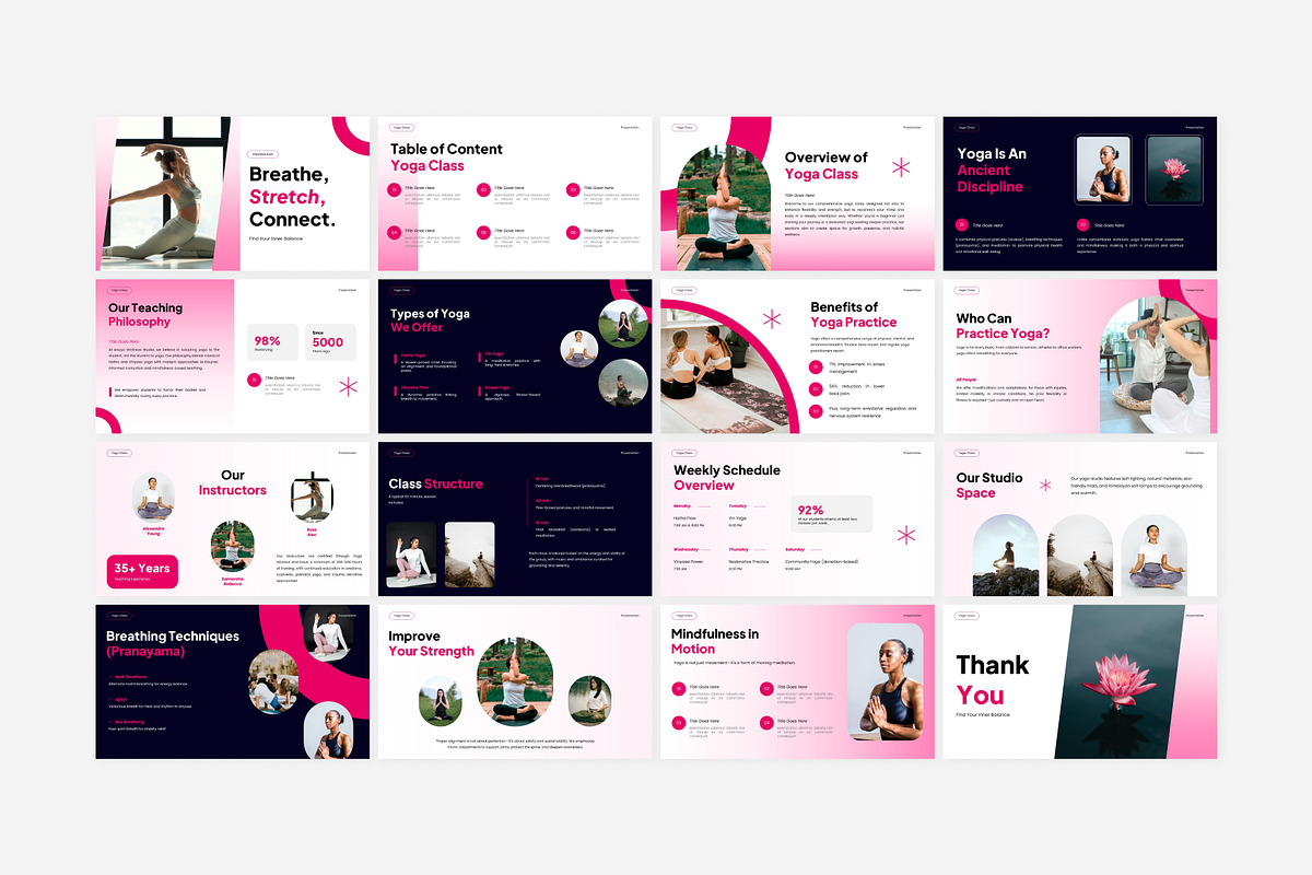 Yoga Course Introduction Powerpoint, a Presentation Template by Eklip Studio (Photo 6 of 6)