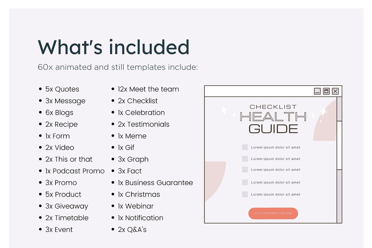 Fitness Instagram Feed Template, a Social Media Template by Cultive Creative (Photo 4 of 13)