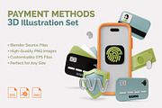 Payment Methods Concept, an Object 3D Model by 35lab (Thumbnail 1 of 6)