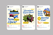 Retro Summer Camp Instagram Post, a Social Media Template by Neermana (Thumbnail 2 of 4)