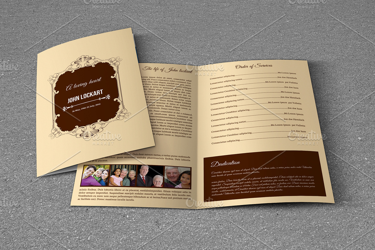 Funeral Program Template-T467, a Brochure Template by Template Shop (Photo 3 of 4)