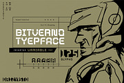Bitverno - Experimental Sci-fi Font, a Sans Serif Font by Drizy (Thumbnail 9 of 9)