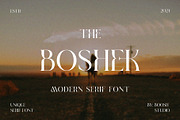 BOSHE Modern Serif Font, a Serif Font by BOOSH Studio (Thumbnail 1 of 12)