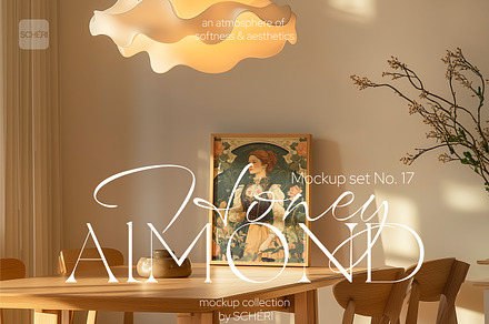 HONEY ALMOND | Frame mockup set, a Household Mockup by SCHÉRI