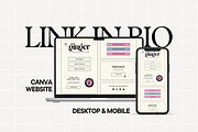 Canva Link In Bio Template, a Landing Page Template by Anna Design Studio (Thumbnail 1 of 11)