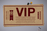 Multipurpose Retro VIP Pass Card 01, a Card Template by Tzochko (Thumbnail 5 of 5)